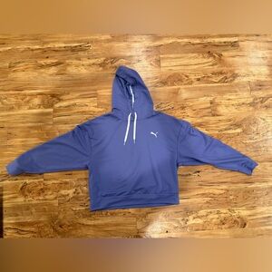 Girls Juniors Purple Puma Hoodie Size Medium